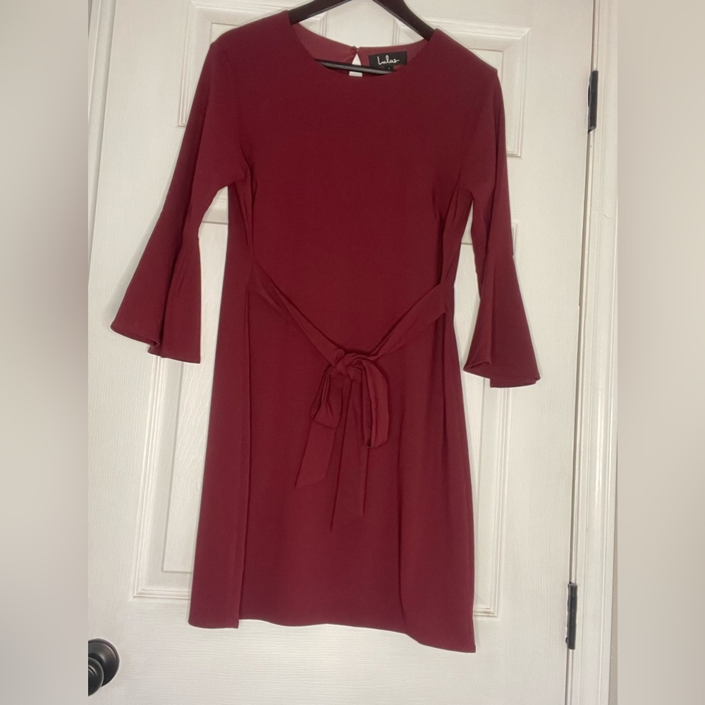 Lulu’s Burgundy red party dress